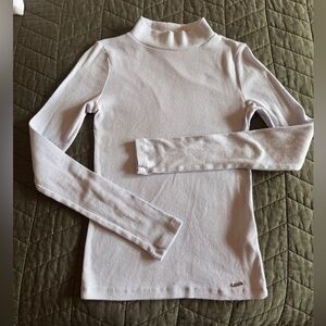 Hollister Women’s Long-Sleeve Mock Neck Top in Light Blue Size Small